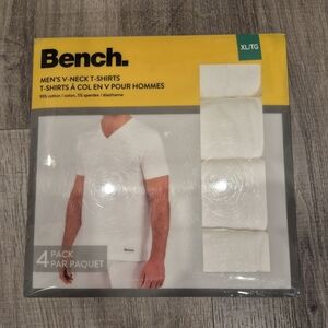 BENCH Men's V-Neck T-Shirts 4/Pack